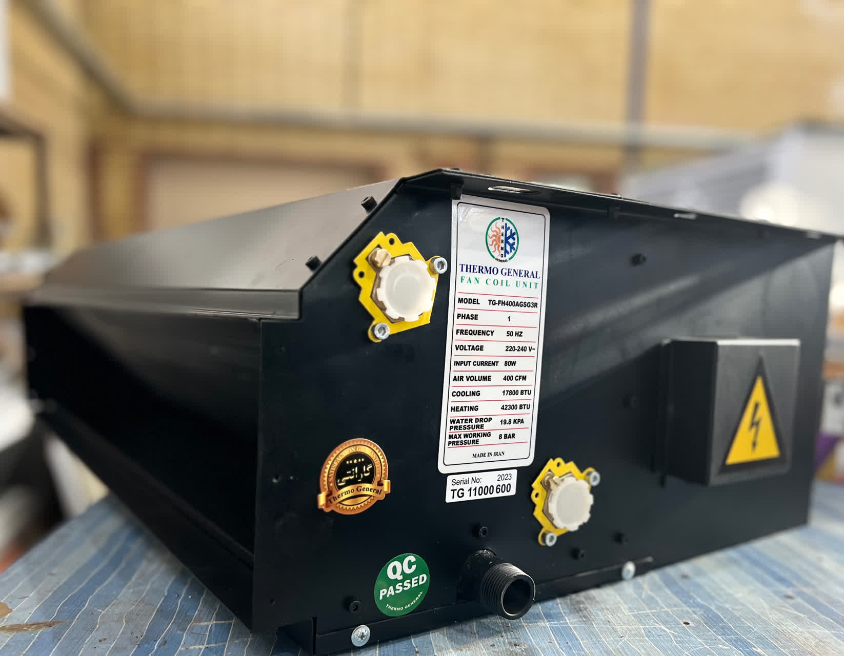 فن کویل سقفی تو کار 1000 cfm